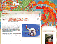 Tablet Screenshot of leftofplumb.com